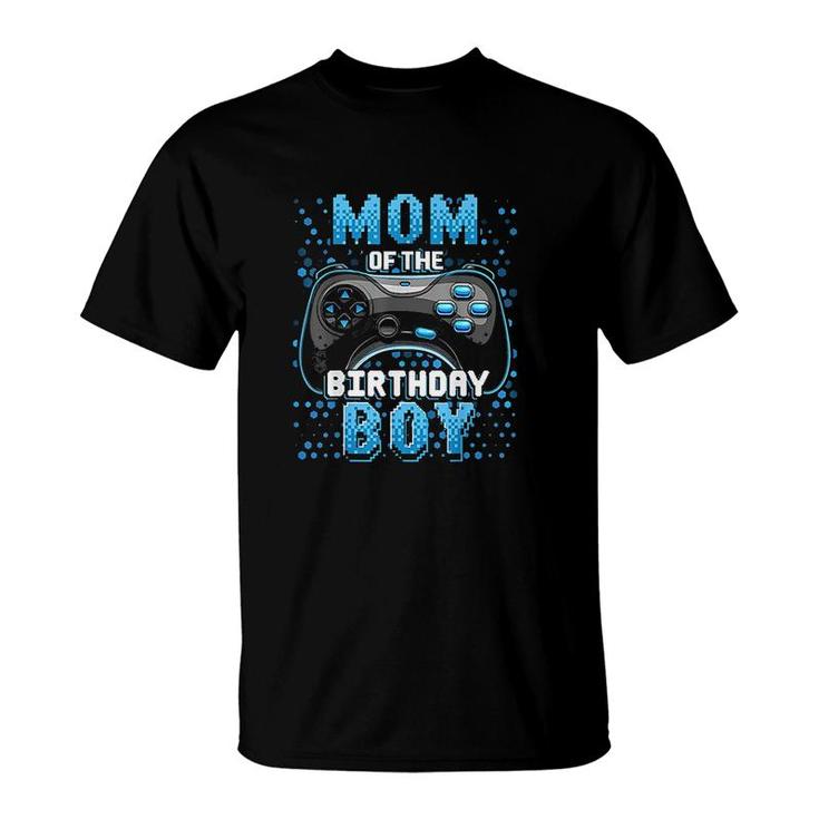 Mom Of The Birthday Boy Matching Video Gamer Mothers Day T-Shirt