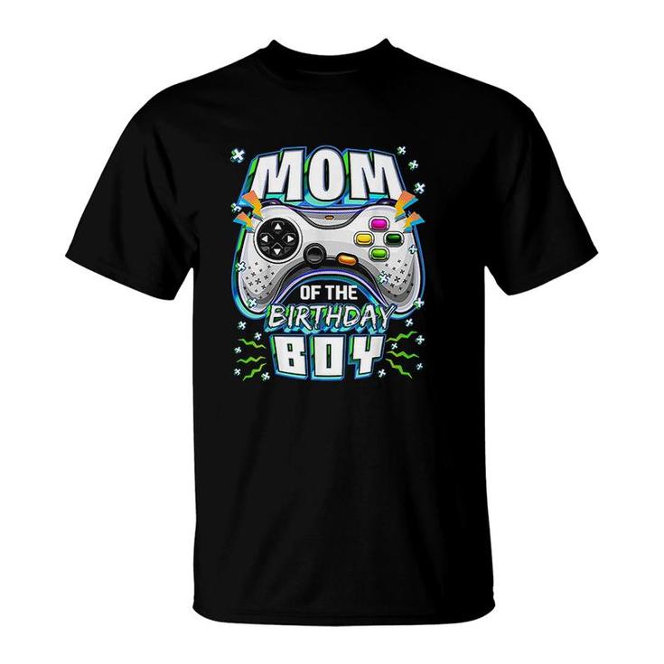 Mom Of The Birthday Boy Matching Video Gamer  T-Shirt