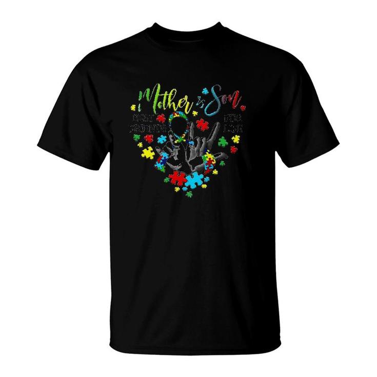 Mother & Son Best Friends For Life Autism Awareness T-Shirt
