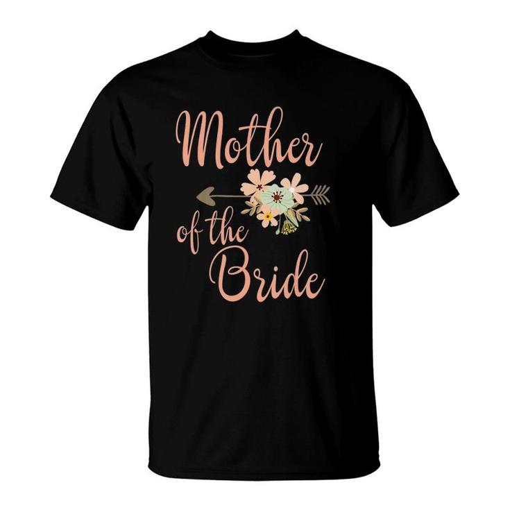 Mother Of The Bride - Wedding Party - Pretty Floral T-Shirt
