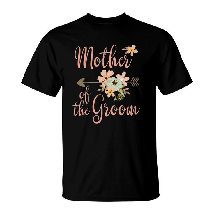 Mother Of The Groom - Wedding Party - Pretty Floral T-Shirt