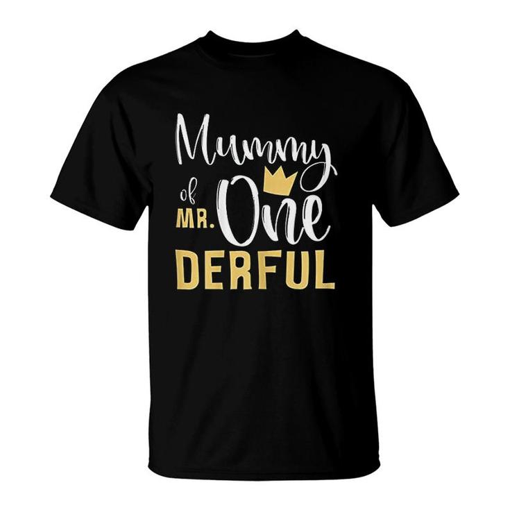 Mummy Of Mr One Derful Mummy 30th Birthday Mothers Day T-Shirt