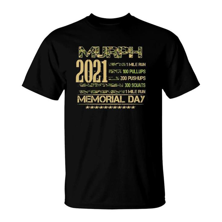 Murph 2021 Workout Challenge American Memorial Day Wod T-Shirt