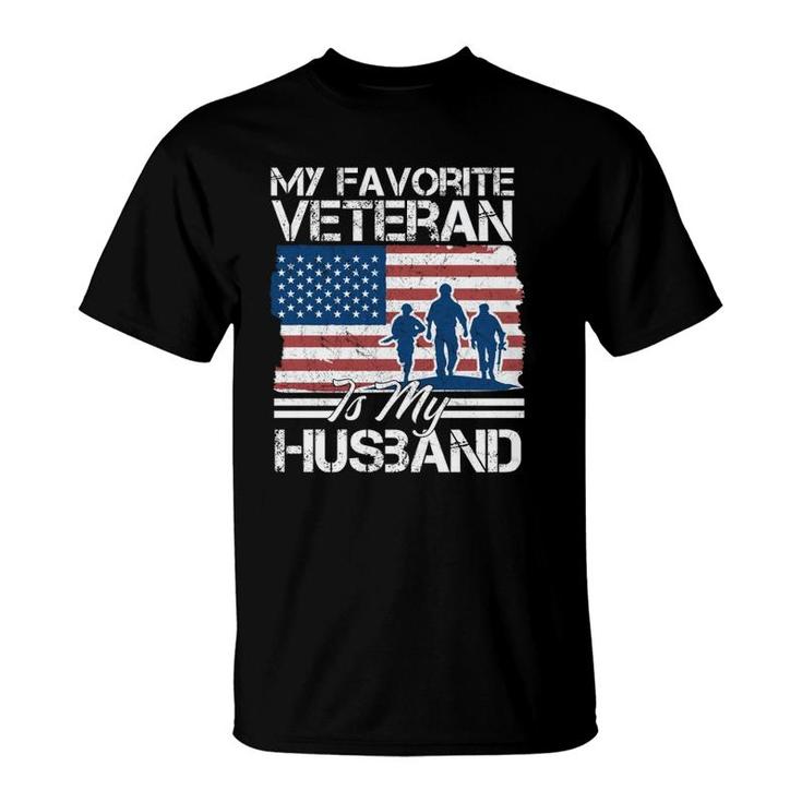 My Favorite Veteran Is My Husband T-Shirt