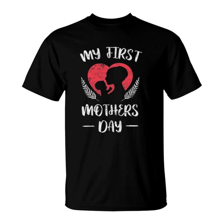 My First Mothers Day New Mommy Wife Official Mom Baby Child T-Shirt