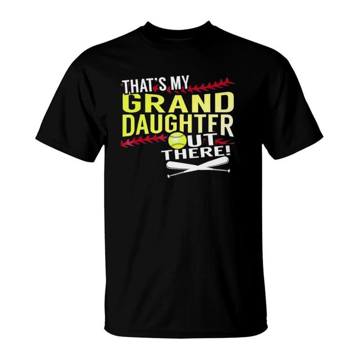 My Granddaughter - Baseball And Softball Grandpa & Grandma T T-Shirt