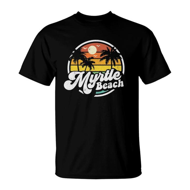 Myrtle Beach South Carolina Retro 70S Vintage Vacation Gift T-Shirt