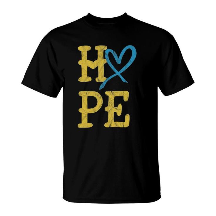 National Down Syndrome Awareness Month Hope Vintage T21 Gift T-Shirt