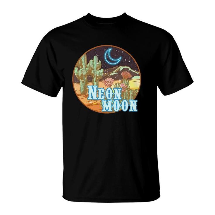 Neon Moon Retro Western 80S 90S Country Tee T-Shirt