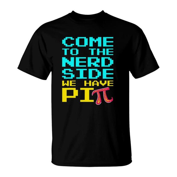 Nerd Pi Side  For Pi Day Geek Math Teacher 314 Gift T-Shirt