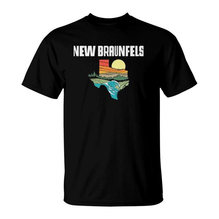 New Braunfels Texas Outdoors Vintage Nature Retro Graphic T-Shirt