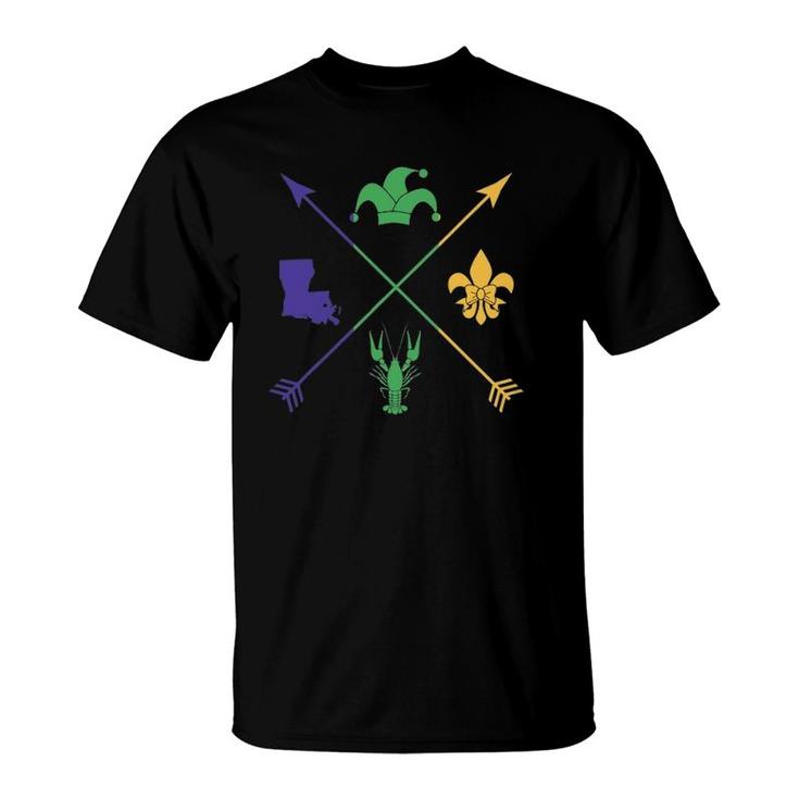 New Orleans Mardi Gras Outfit Carnival Parade Party Costume T-Shirt