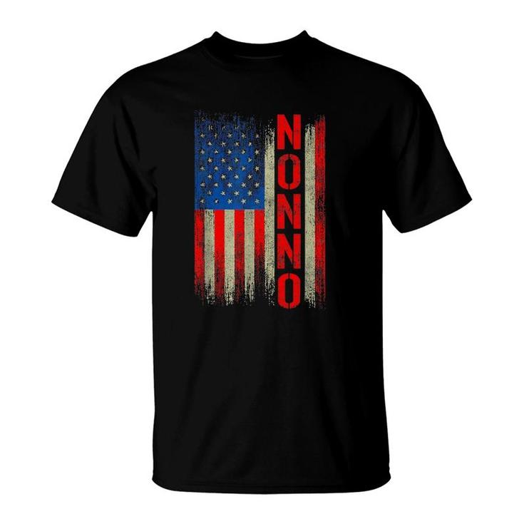 Nonno Gift America Flag Gift For Men Father's Day Funny T-Shirt