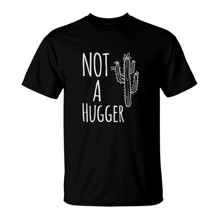 Not A Hugger Funny Cactus Introvert T-Shirt