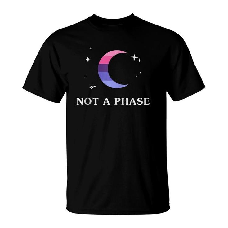 Not A Phase Omnisexual Lgbtq Pride Flag Moon Zip T-Shirt