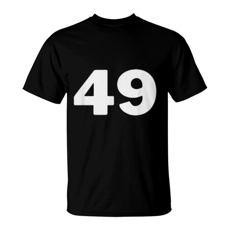 Nummer 49 Fortynine Jersey Sports Birthdays  T-Shirt