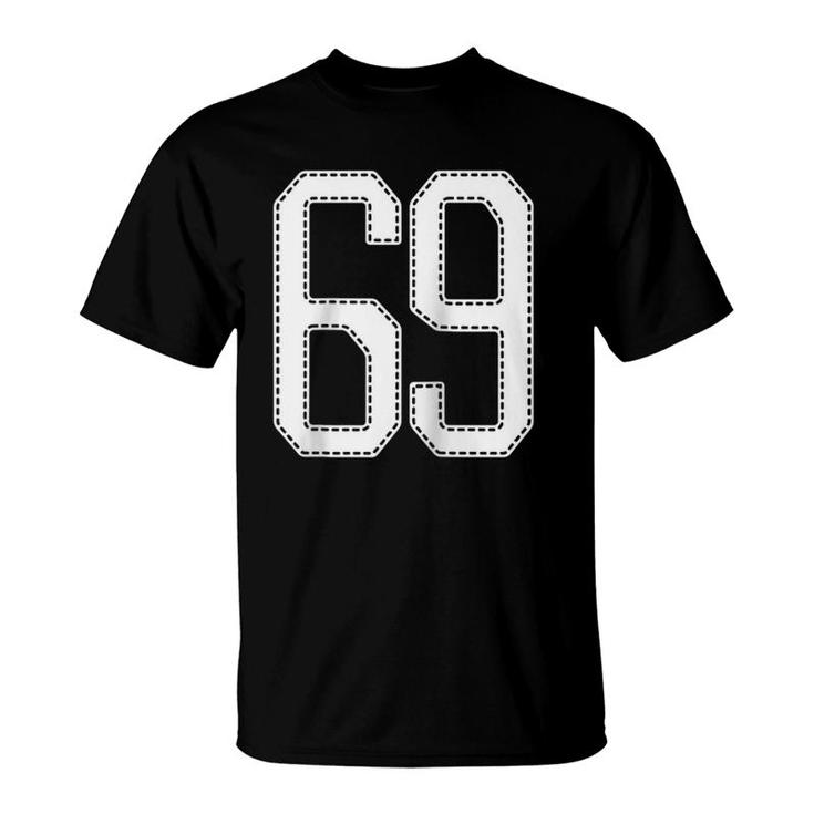 Official Team 69 Jersey Number 69 Baseball Player Sports Jersey Raglan Baseball Tee T-Shirt