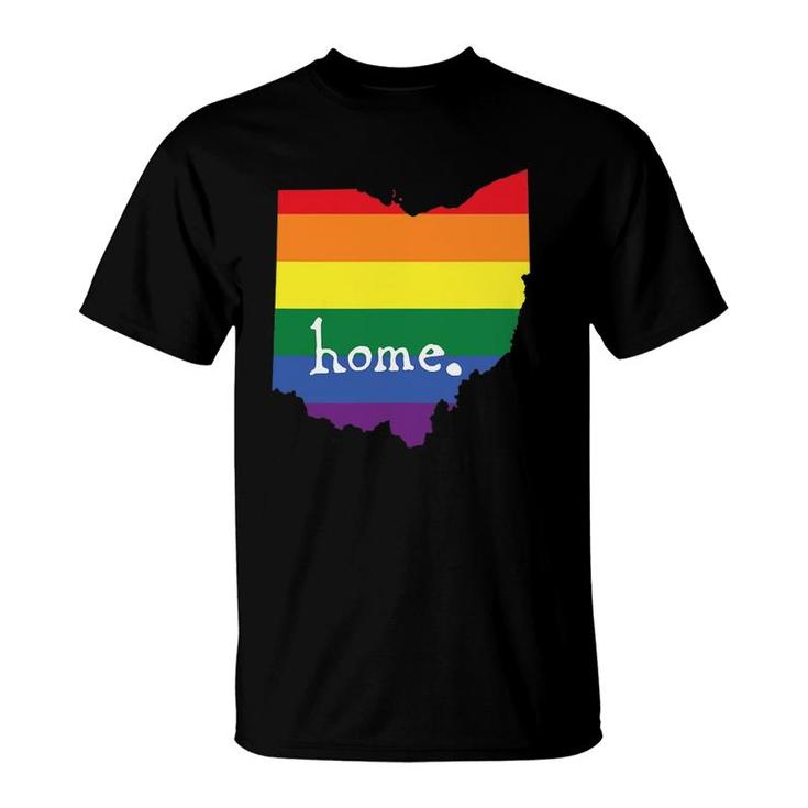 Ohio Gay Pride Tee  - Lgbt Rainbow Home State T-Shirt