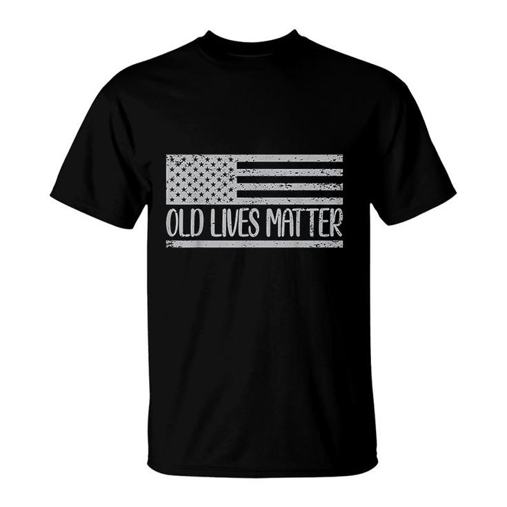 Old People 50th Birthday Old Lives Matter Design  T-Shirt
