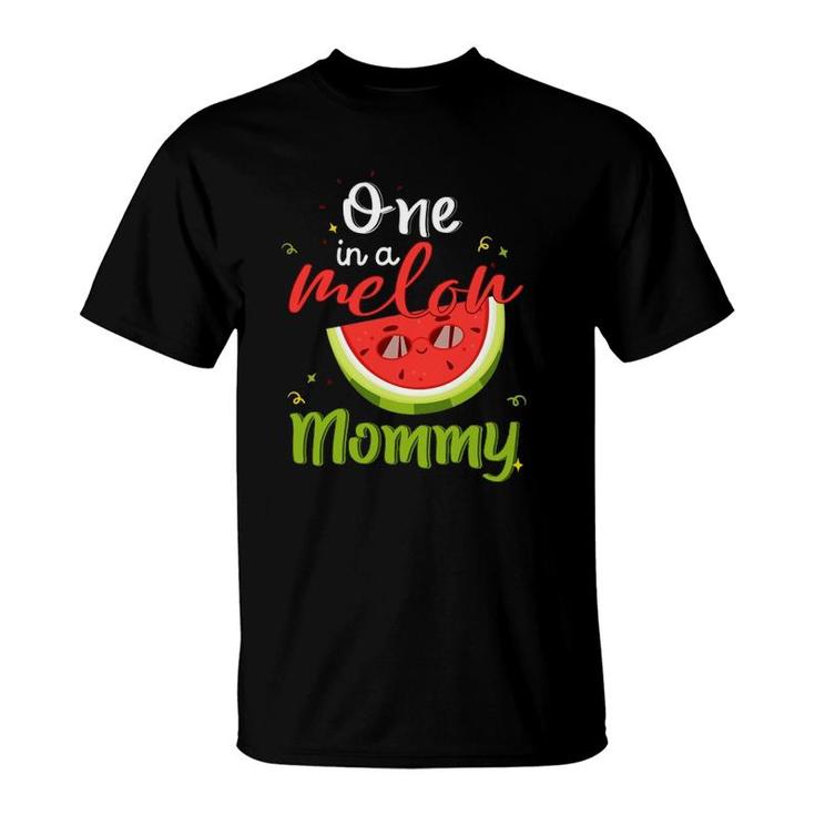One In A Melon Mommy Watermelon Funny Family Matching Men T-Shirt