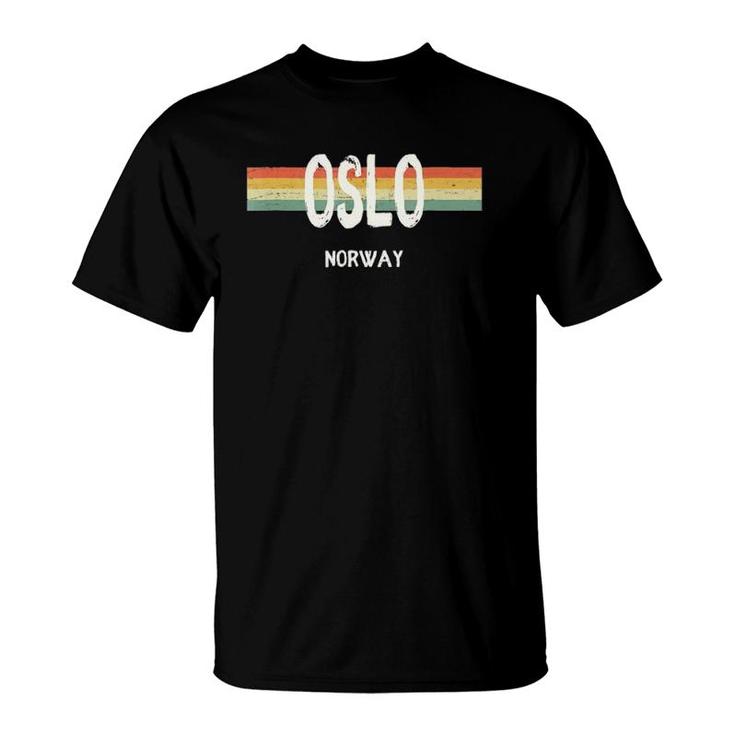 Oslo Norway Vintage Retro 1980S Style T-Shirt