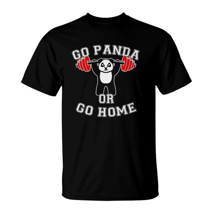 Panda Fitness Panda Bear Gym Workout Funny Training Gift  T-Shirt