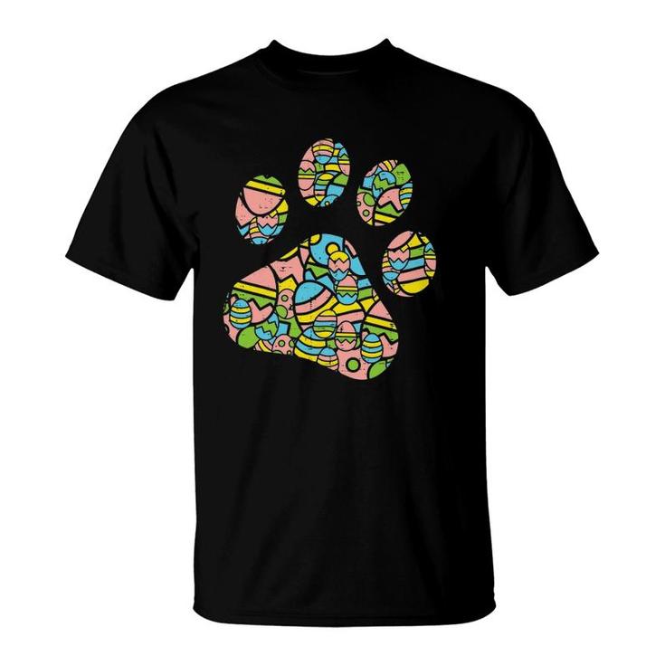 Paw Print Easter Eggs Cute Animal Pet Dog Cat Lover Owner T-Shirt