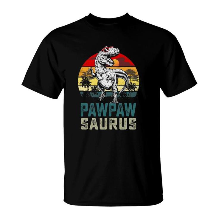 Pawpawsaurusrex Dinosaur Pawpaw Saurus Father's Day T-Shirt