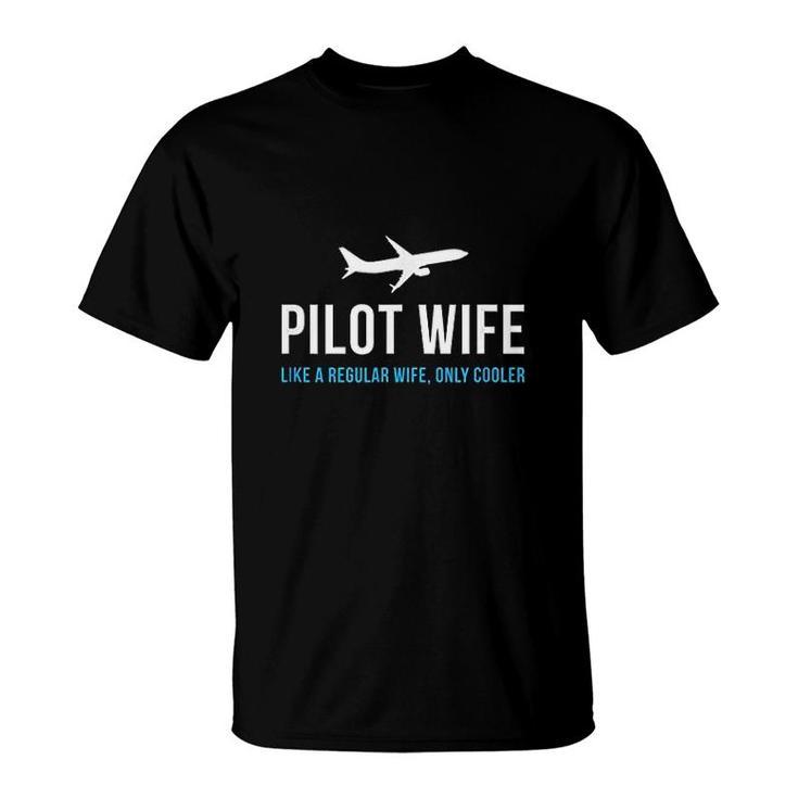 Pilot Wife Funny Cute Airplane T-Shirt