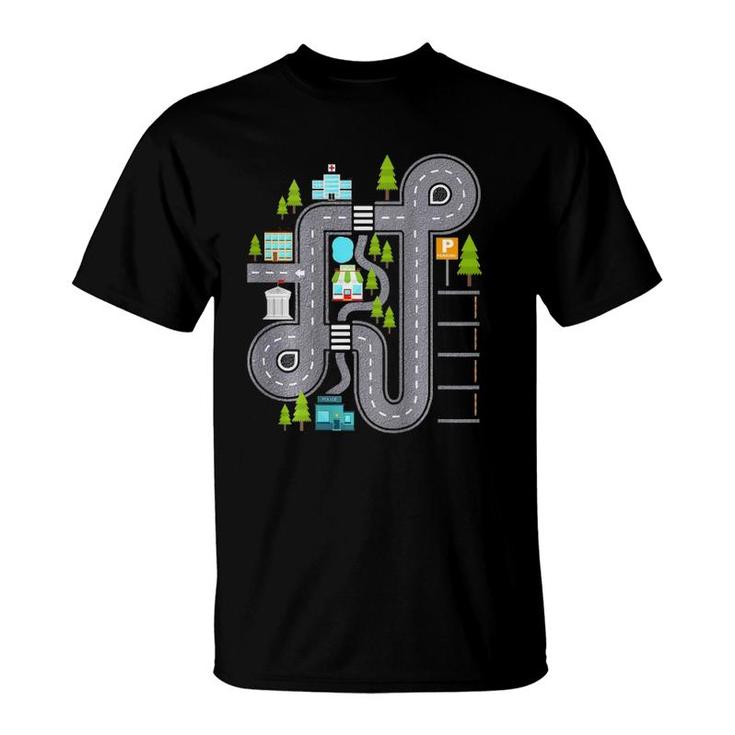 Funny Dad & Kids T-Shirt - "Play Cars On Daddy's Back" Graphic Tee For Family Fun - View #10