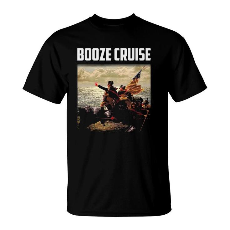 Political Party Booze Cruise Shades & Red Cups T-Shirt