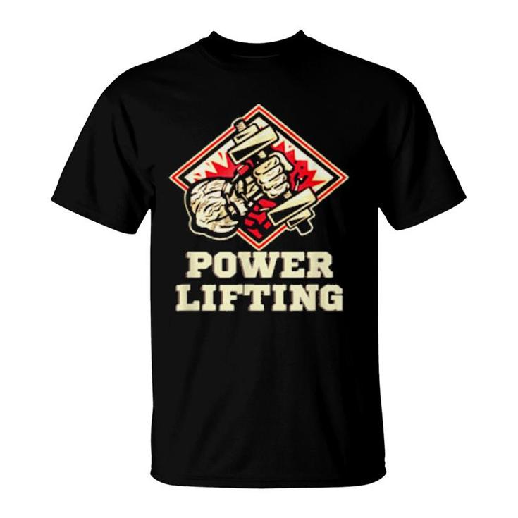 Powerlifting Deadlift Workout Gym Bodybuilding  T-Shirt