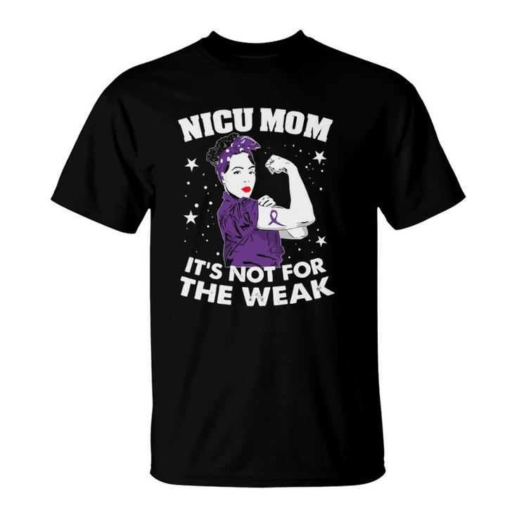 Preemie Day Tee Nicu Mom Awareness Month Purple Ribbon Gift T-Shirt