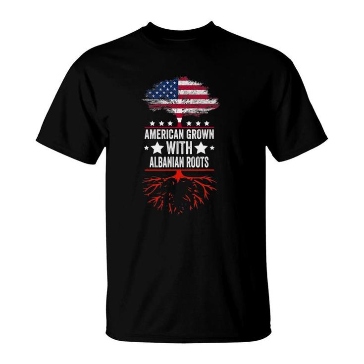 Albanian Roots, American Grown, Flag Of Albania Shirt Albanian Roots, American Grown, Flag Of Albania Shirt