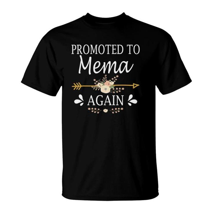 Promoted To Mema Again  Mothers Day Gifts T-Shirt