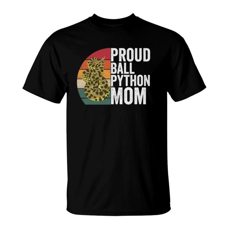 Proud Ball Python Mom Snake Apparel Reptile Quote T-Shirt