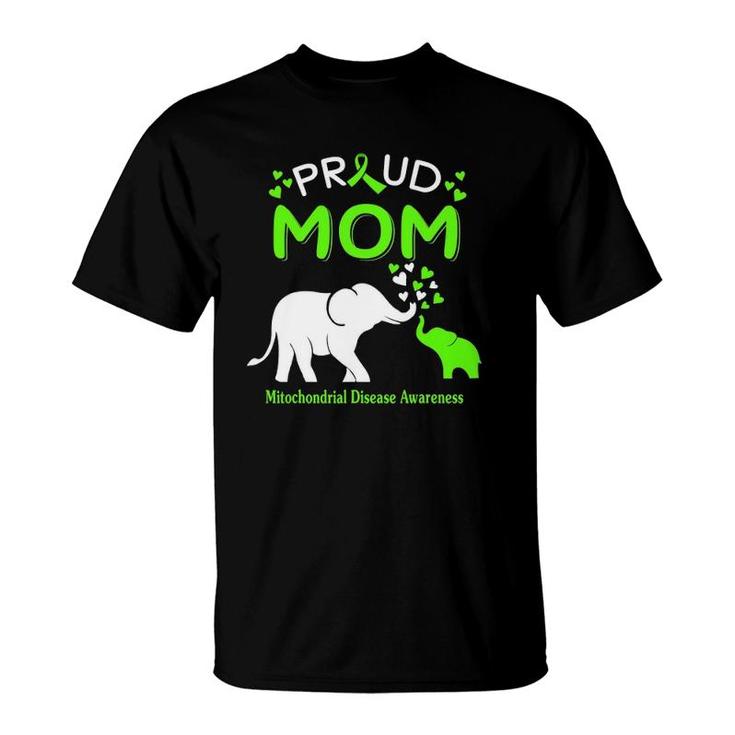 Proud Elephant Mom Mitochondrial Disease Awareness T-Shirt