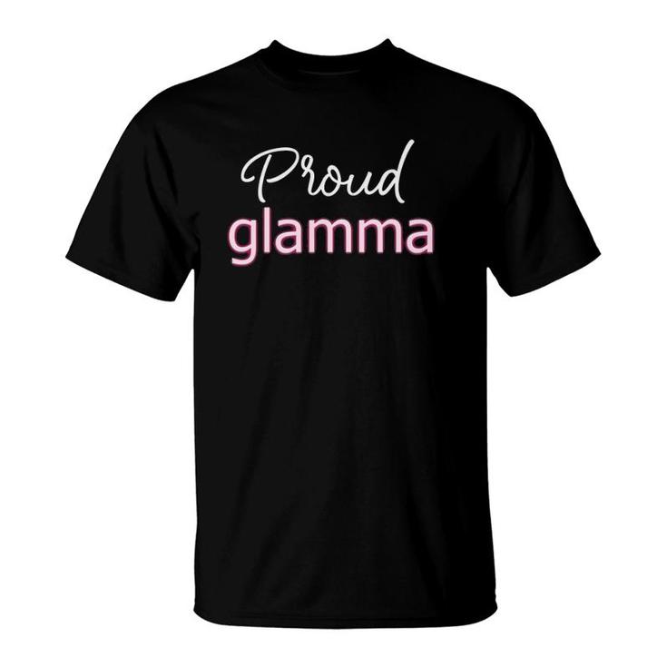 Proud Glamma Us Grandmother Apparel Gradmom American Grandma T-Shirt
