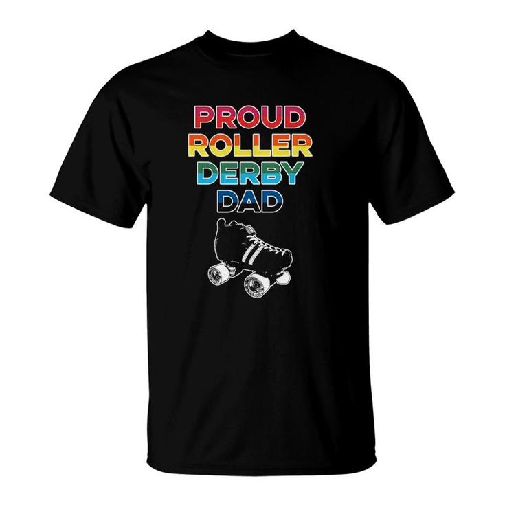 Proud Roller Derby Dad Pride T-Shirt