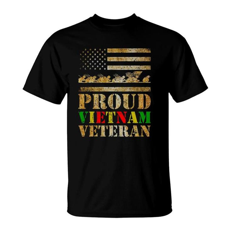 Proud Vietnam Veteran Day Gift For Dad From Son Daughter T-Shirt
