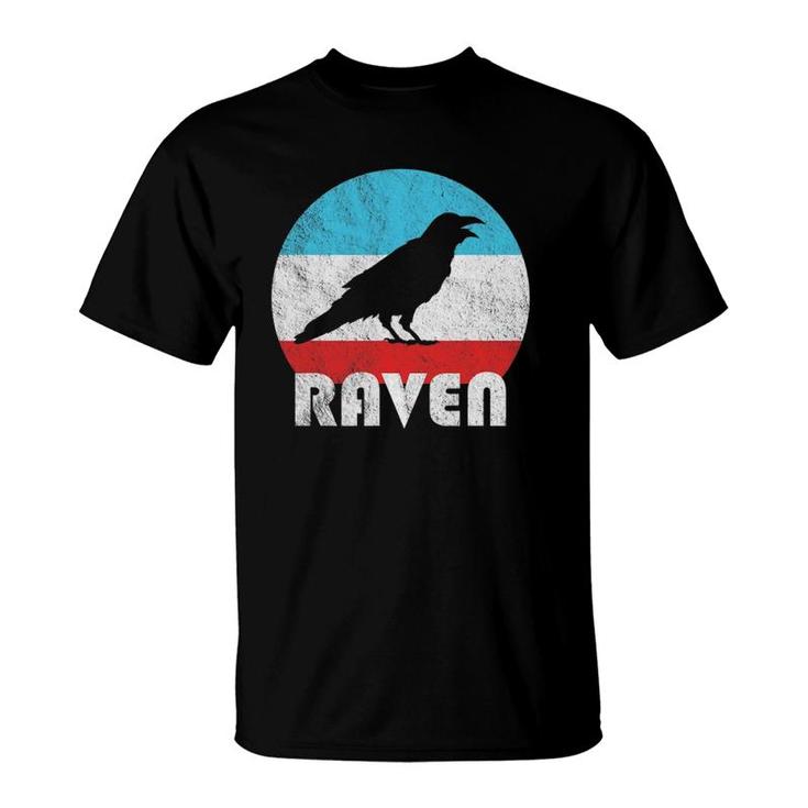 Raven Vintage Retro Silhouette Gift T-Shirt