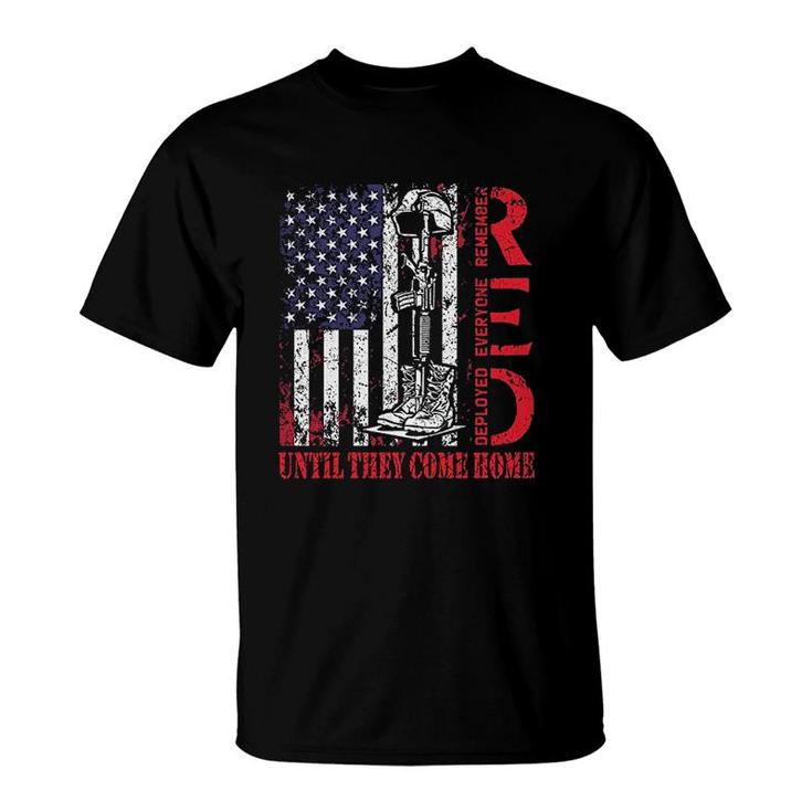 Red Friday Until They Come Home Us Flag T-Shirt
