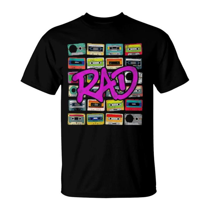 Retro 80S Totally Rad 1980S Cassette Vintage Eighties  T-Shirt