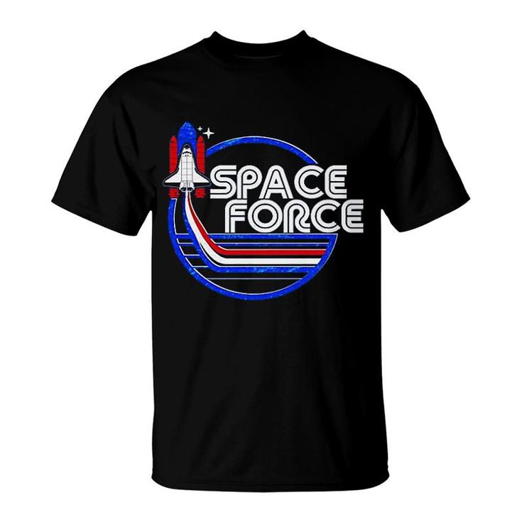 Retro Usa American Space Force T-Shirt