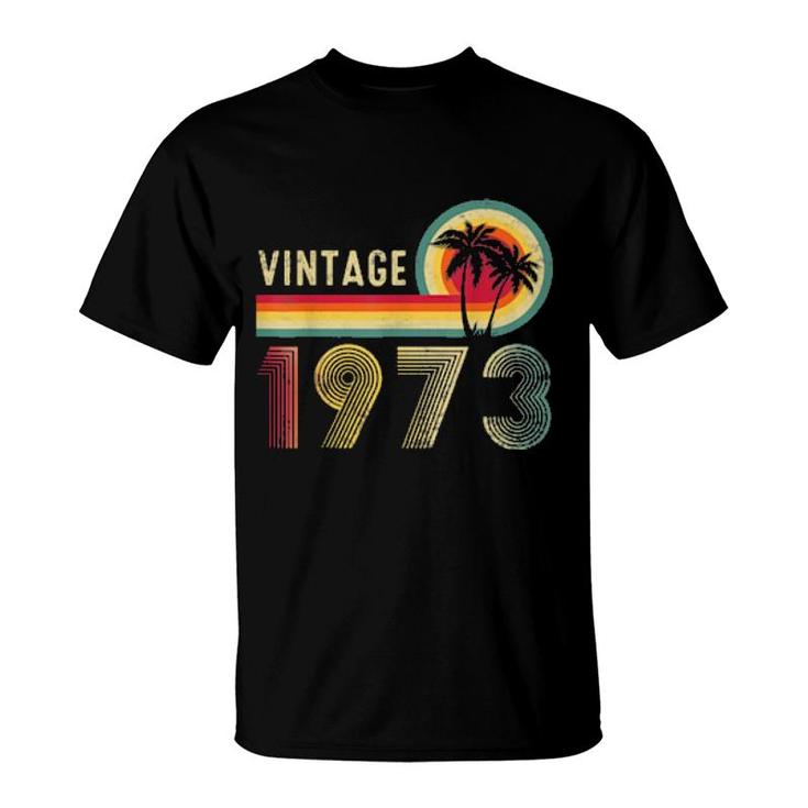 Retro Vintage 1973 49Th Birthday Boys Girls  T-Shirt
