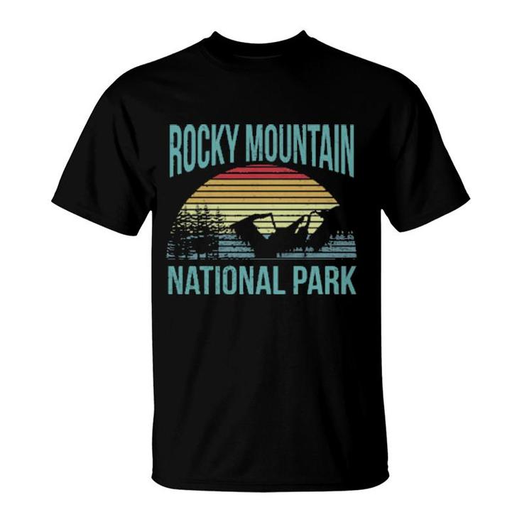 Retro Vintage National Park Rocky Mountain National Park T-Shirt Retro Vintage National Park Rocky Mountain National Park T-Shirt