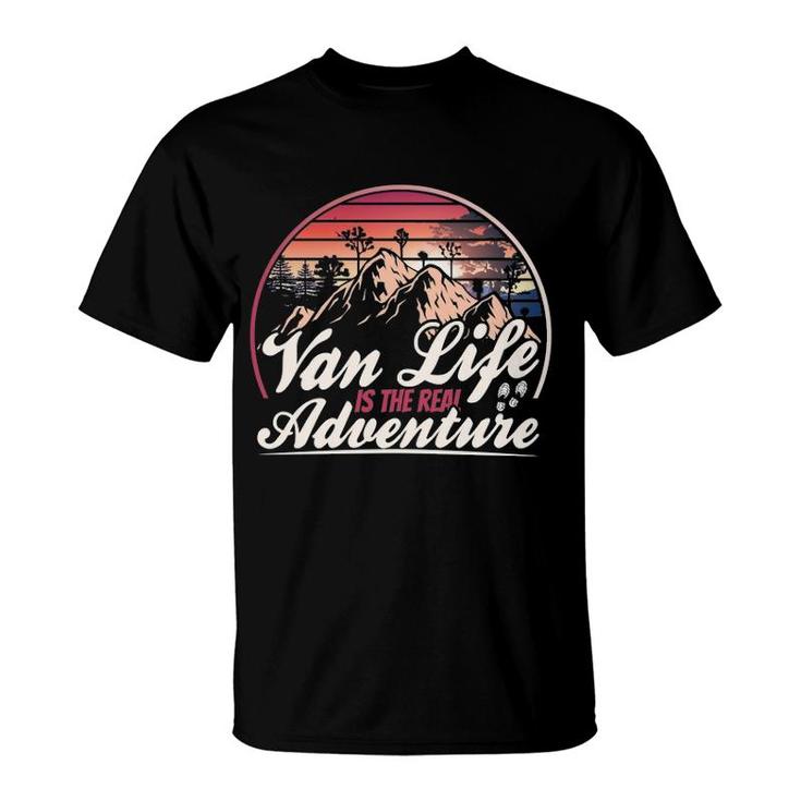 Retro Vintage Van Life Is The Real Adventure Pullover T-Shirt