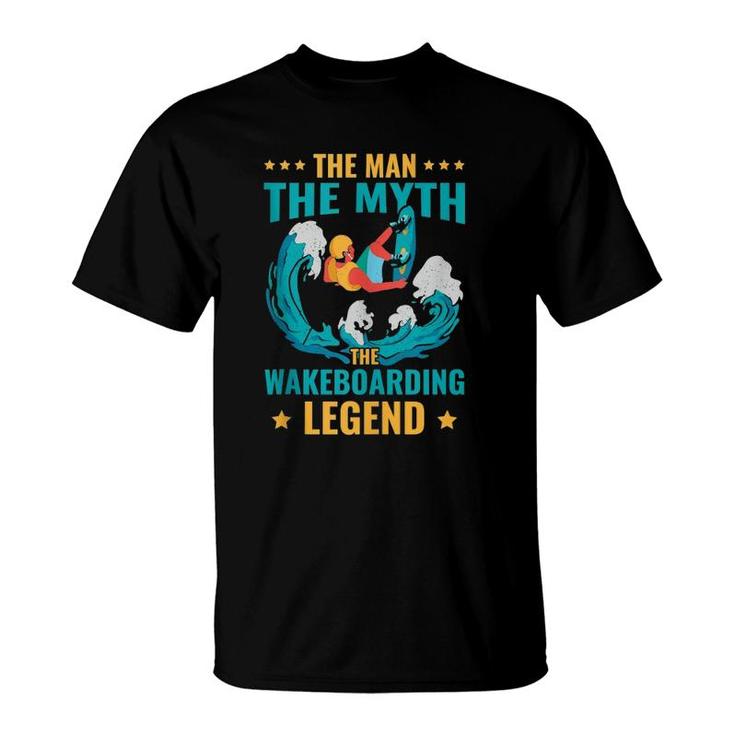 Retro Wakeboard Water Sport Born To Wake T-Shirt