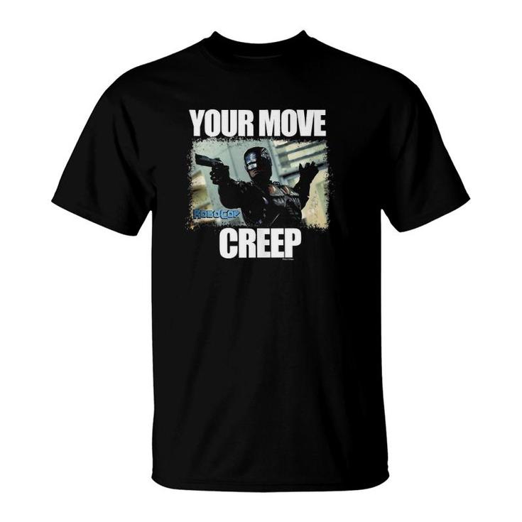 Robocop Your Move Creep Distressed Portrait  T-Shirt