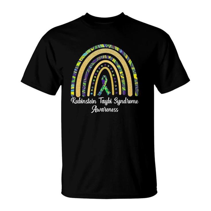 Rubinstein Taybi Syndrome Awareness Rts Rainbow & Ribbon T-Shirt
